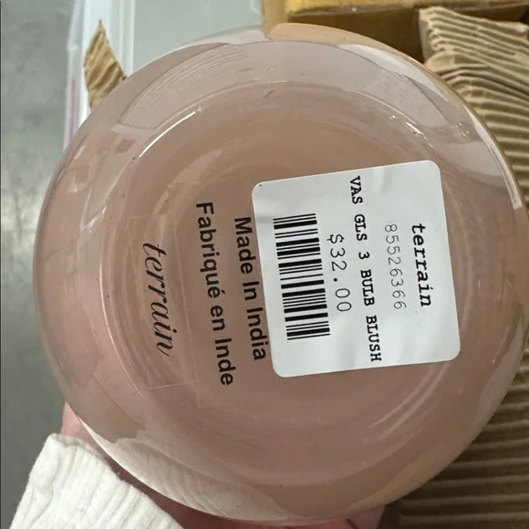 Pink stack spherical Vase - Picture 9 of 9